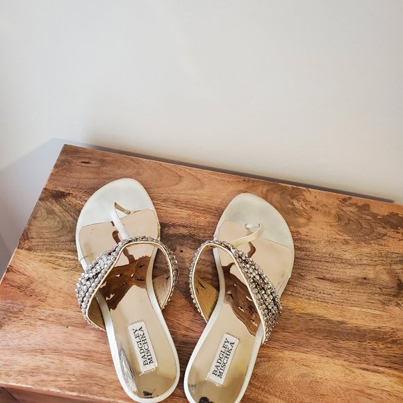 Badgley Mishka rhinestone slides - Picture 1 of 4